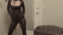 15 sec Catsuit Striptease Porn Gif