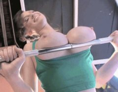 big tits at gym  Porn Gif